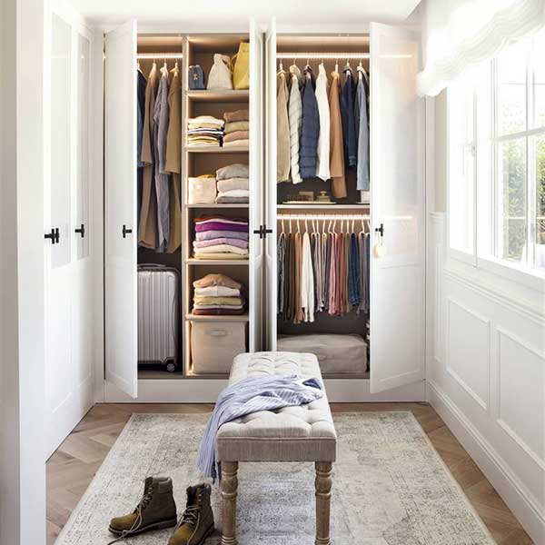 vestidor a medida en pasillo